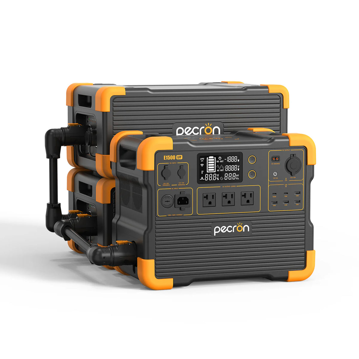 PECRON E1500LFP Portable Power Station – 2200W, 1536Wh LiFePO4, Expandable & Solar-Ready