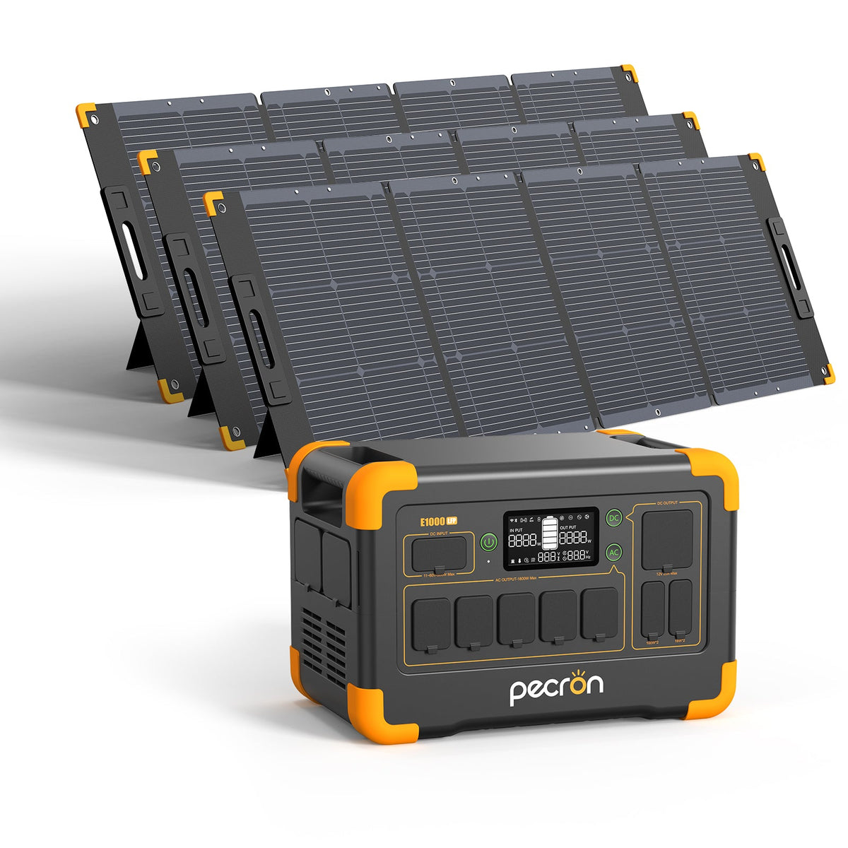 PECRON E1000LFP Solar Generator Kit – 1800W, 1024Wh LiFePO4