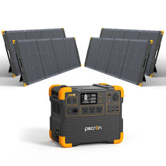 PECRON E2400LFP Portable Power Station – 2400W, 2048Wh LiFePO4, 800W Solar Charging