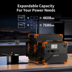 PECRON E1500LFP Portable Power Station – 2200W, 1536Wh LiFePO4, Expandable & Solar-Ready