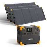 PECRON E2400LFP Solar Generator Kit – 2400W, 2048Wh LiFePO4, 800W Solar Power