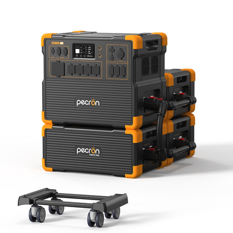 PECRON E3800LFP expandable power station with EP3000-48V battery modules