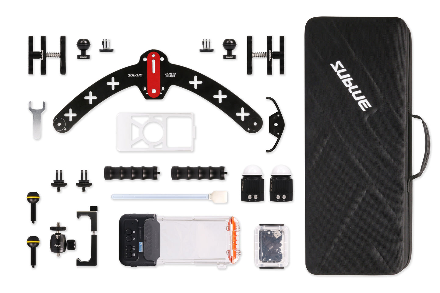Sublue Navbow / Navbow+ Accessory Kit – Complete Underwater Photography Bundle (30-Piece Set)