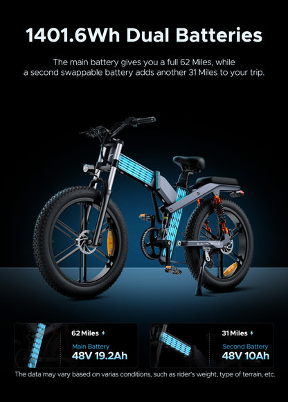 ENGWE X26 1200W Peak Foldable Electric Bike