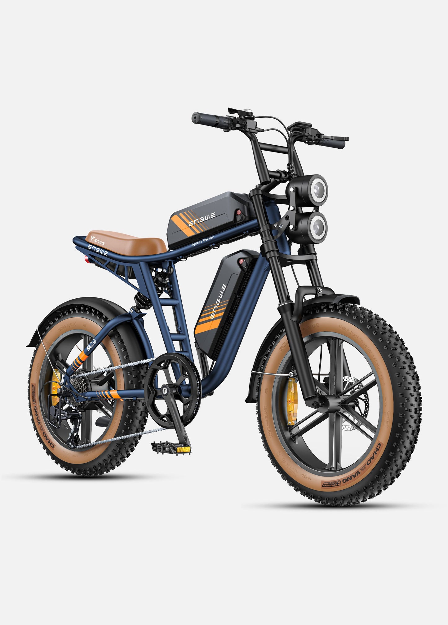 Engwe M20 2.0 Electric Bike - 1200W Fat Tire, Full Suspension, 162 Miles