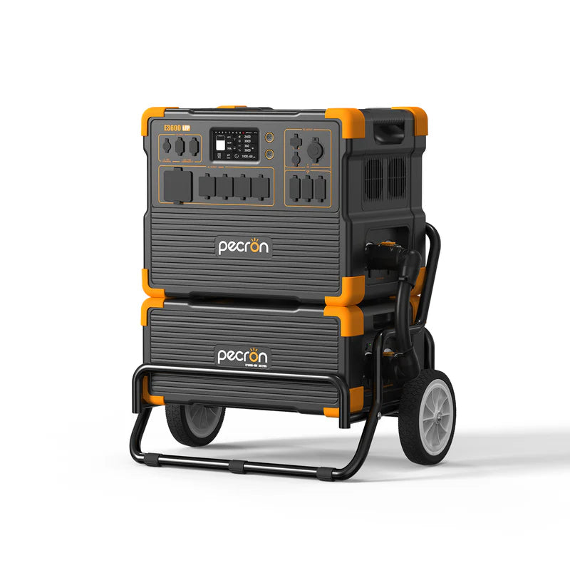 PECRON E3600LFP Portable Power Station – 3600W, 3072Wh LiFePO4, 2400W Solar Charging