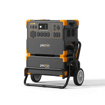 PECRON E3600LFP Portable Power Station – 3600W, 3072Wh LiFePO4, 2400W Solar Charging
