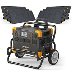 PECRON E2000LFP Expandable Portable Power Station – 2000W, 1920Wh LiFePO4, 1300W Solar Charging
