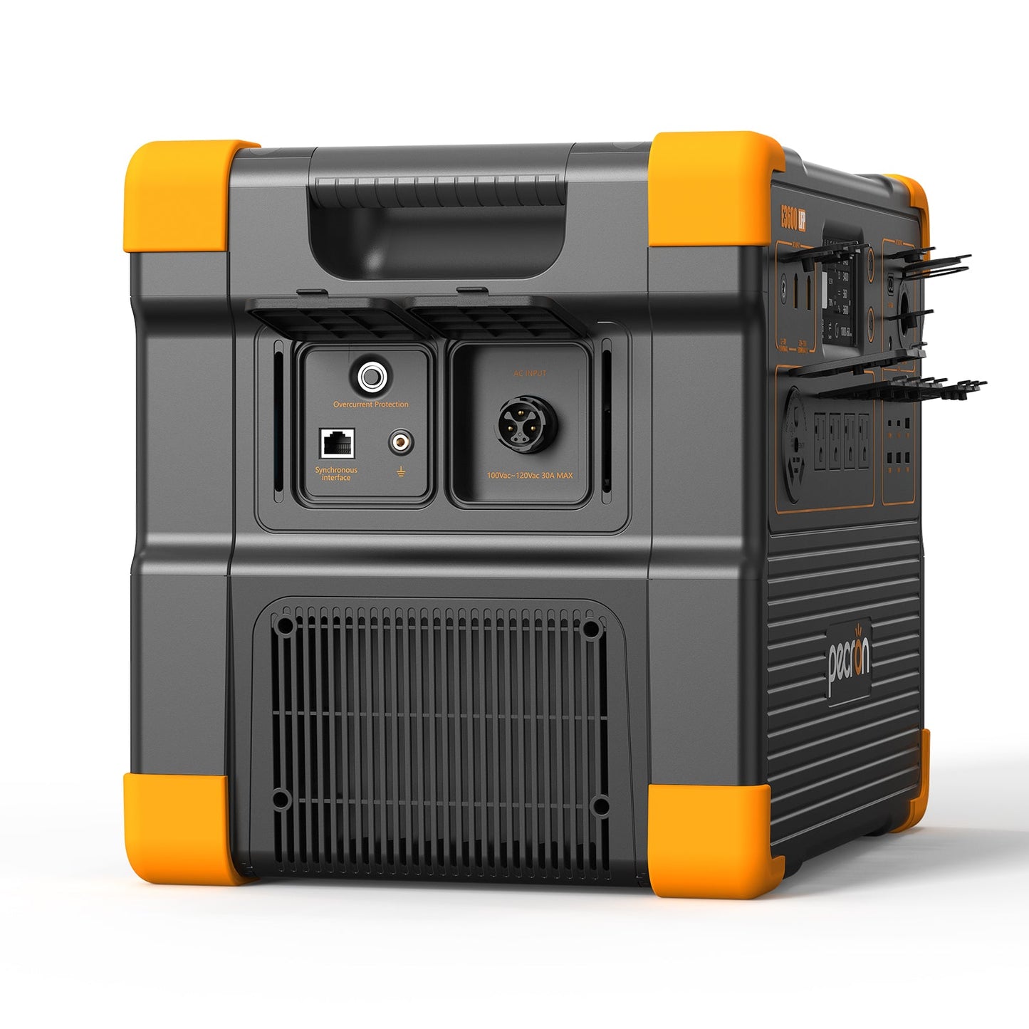 PECRON E3600LFP Portable Power Station – 3600W, 3072Wh LiFePO4, 2400W Solar Charging