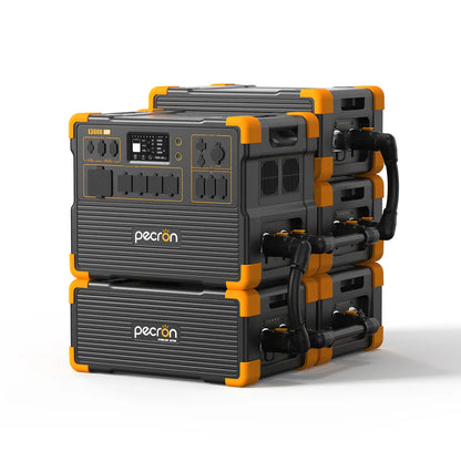 PECRON E3600LFP Portable Power Station – 3600W, 3072Wh LiFePO4, 2400W Solar Charging