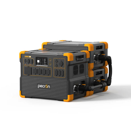 PECRON E3600LFP Portable Power Station – 3600W, 3072Wh LiFePO4, 2400W Solar Charging
