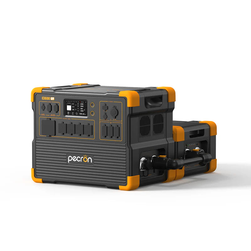 PECRON E3600LFP Portable Power Station – 3600W, 3072Wh LiFePO4, 2400W Solar Charging