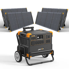 PECRON E3600LFP Portable Power Station – 3600W, 3072Wh LiFePO4, 2400W Solar Charging