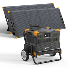 PECRON E3600LFP Solar Generator Kit – 3600W, 3072Wh LiFePO4, 2400W Solar Power