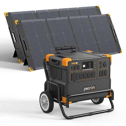 PECRON E3600LFP Portable Power Station – 3600W, 3072Wh LiFePO4, 2400W Solar Charging