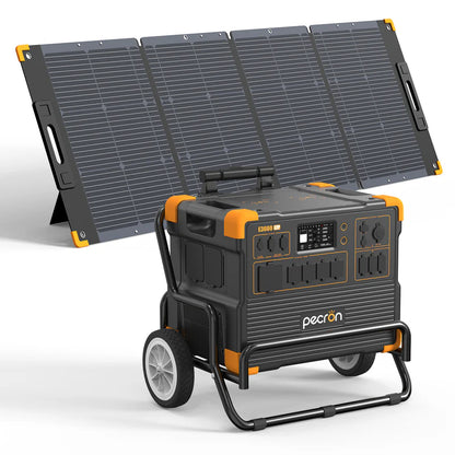 PECRON E3600LFP Portable Power Station – 3600W, 3072Wh LiFePO4, 2400W Solar Charging