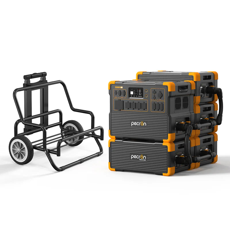 PECRON E3600LFP Portable Power Station – 3600W, 3072Wh LiFePO4, 2400W Solar Charging