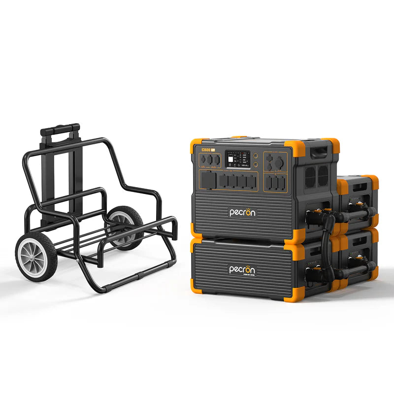 PECRON E3600LFP Portable Power Station – 3600W, 3072Wh LiFePO4, 2400W Solar Charging
