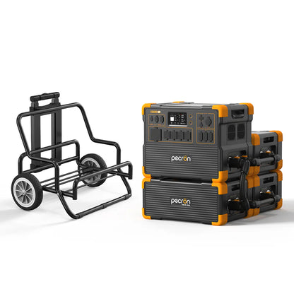 PECRON E3600LFP Portable Power Station – 3600W, 3072Wh LiFePO4, 2400W Solar Charging