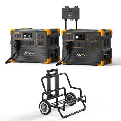PECRON E3600LFP Portable Power Station – 3600W, 3072Wh LiFePO4, 2400W Solar Charging