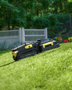 Yarbo autonomous robot mowing a lawn