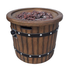 25" Round 40K BTU Liquid Propance Concrete Fire Pit (SAK88764)