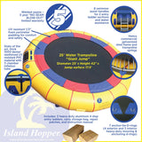 Island Hopper 25' Giant Jump Water Trampoline