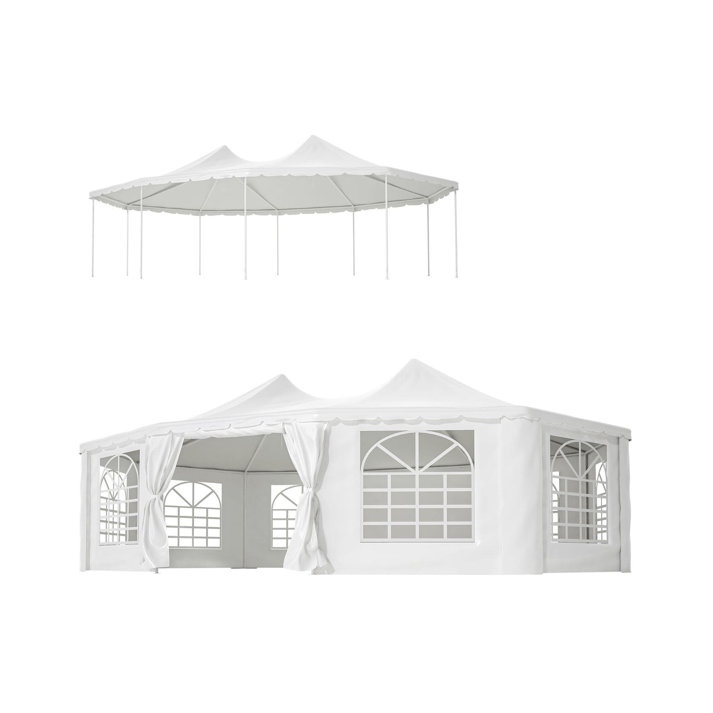 [29X21FT] Extra Large Heavy-Duty Outdoor Waterproof Party, Wedding Tent With Steel Frame (SAK53821)