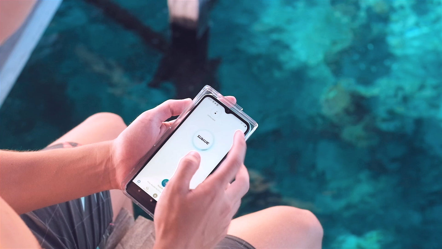 Sublue H1+ Smart Waterproof Phone Case – 4K Underwater Camera Housing with AI Color Correction