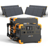 PECRON E1500LFP Solar Generator Kit – 2200W, 1536Wh LiFePO4 Power Station
