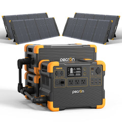 PECRON E1500LFP Solar Generator Kit – 2200W, 1536Wh LiFePO4 Power Station