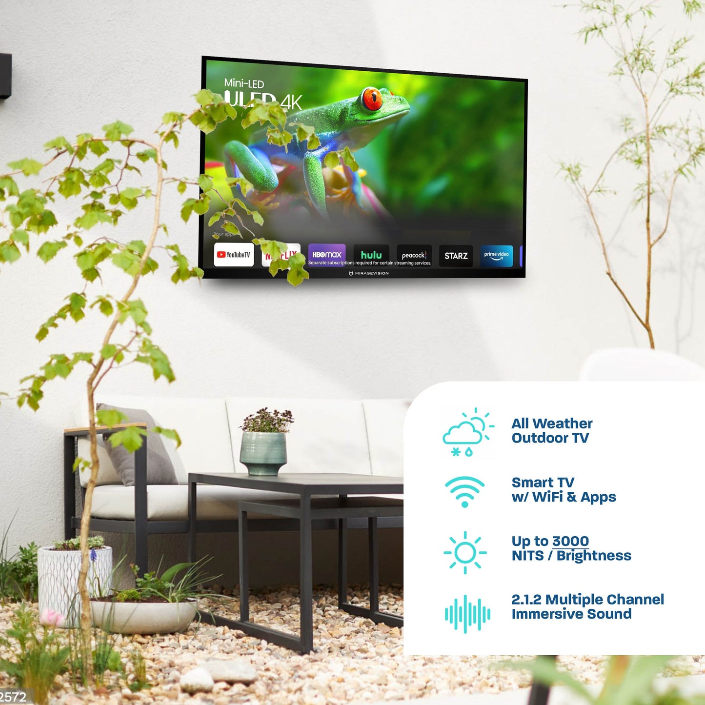 Platinum Series – MirageVision Full Sun Outdoor TV
