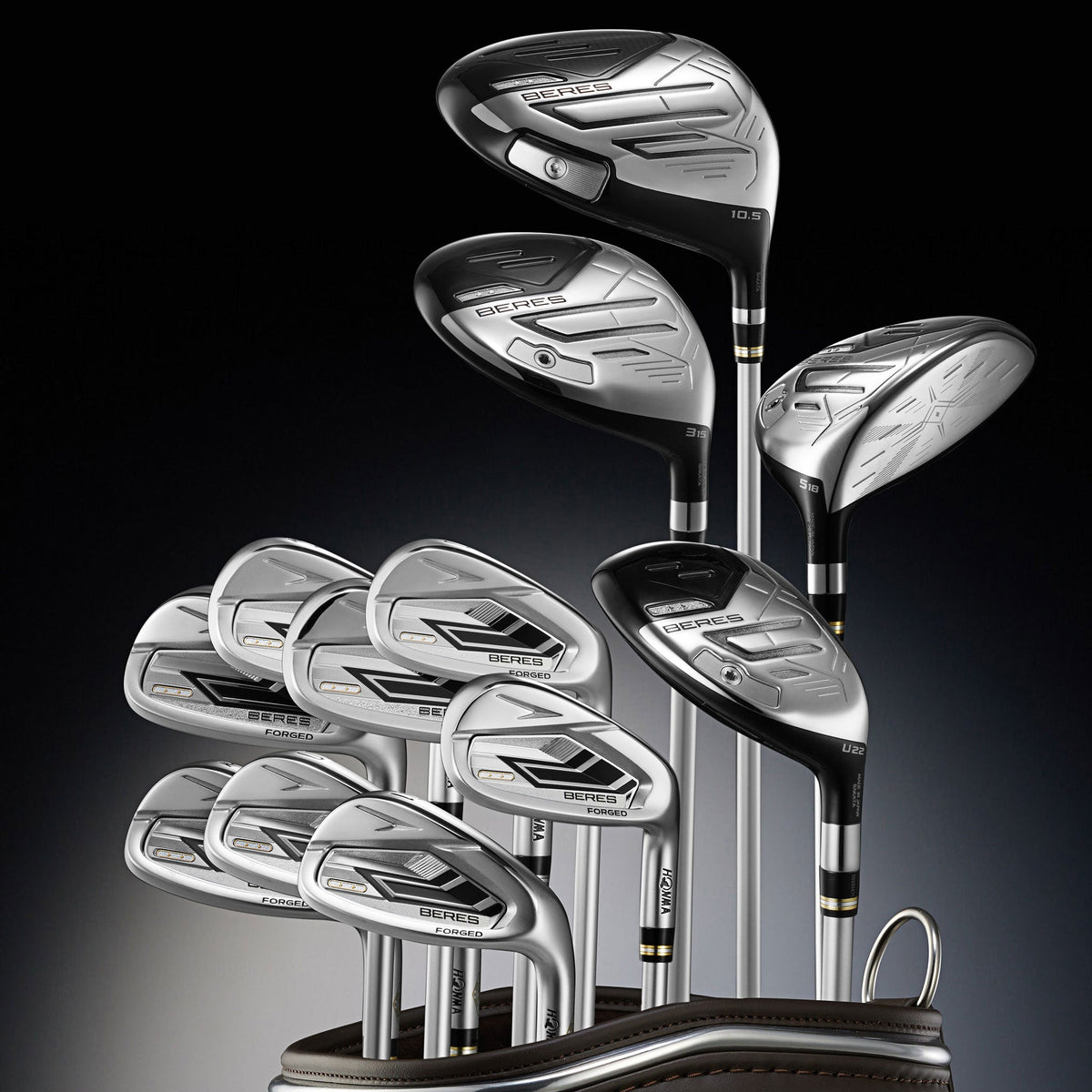 HONMA BERES 09 2-Star Men’s Golf Set with clubs and cart bag