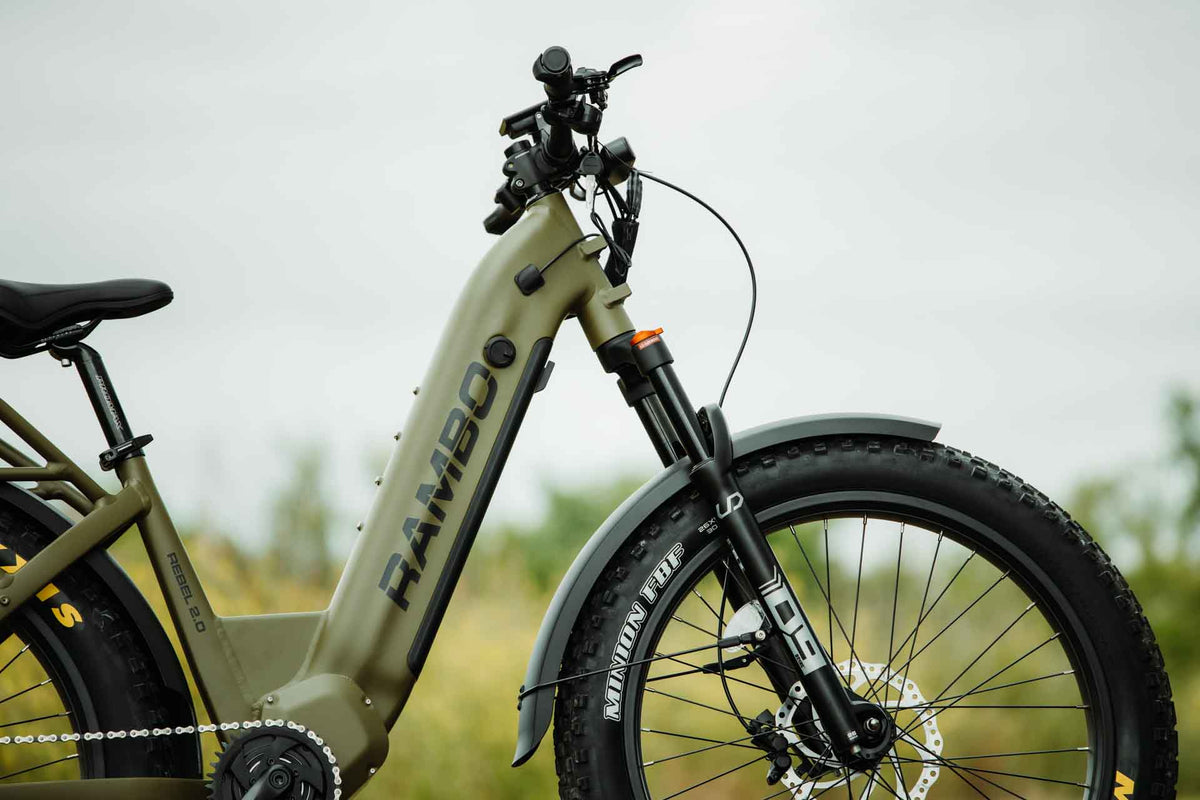 Rambo - Rebel 2.0 1000W Mid Drive Electric Hunting Bike - REB2.0