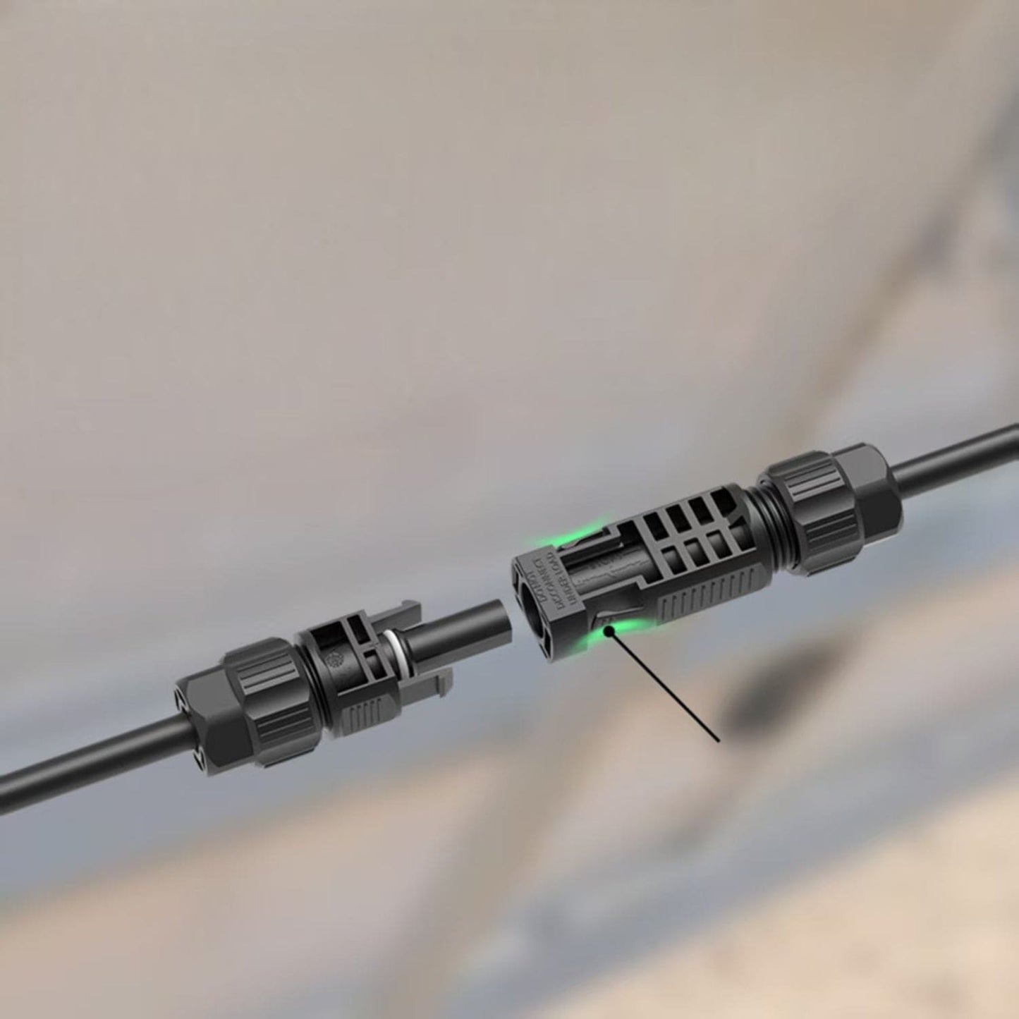 Heavy duty solar extension cable outdoor