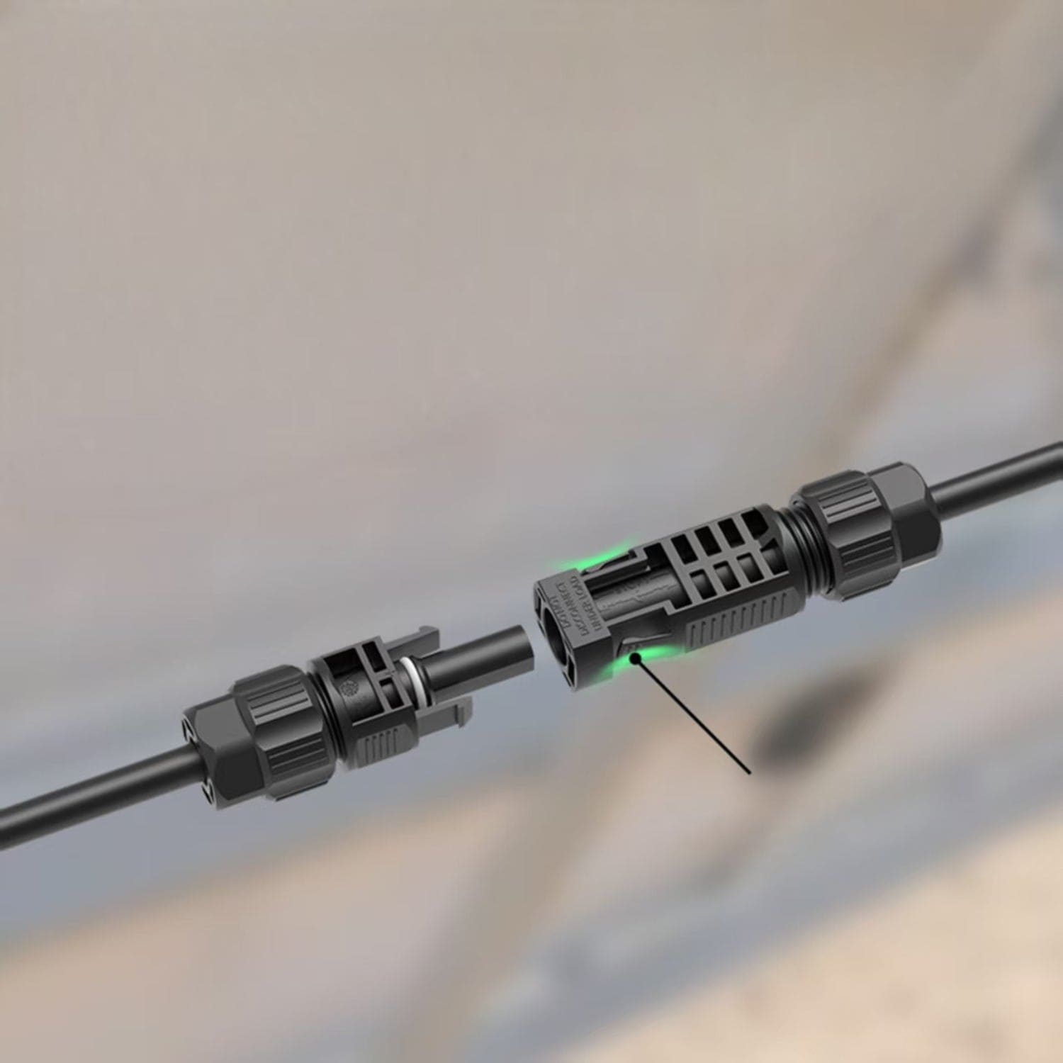 Heavy duty solar extension cable outdoor