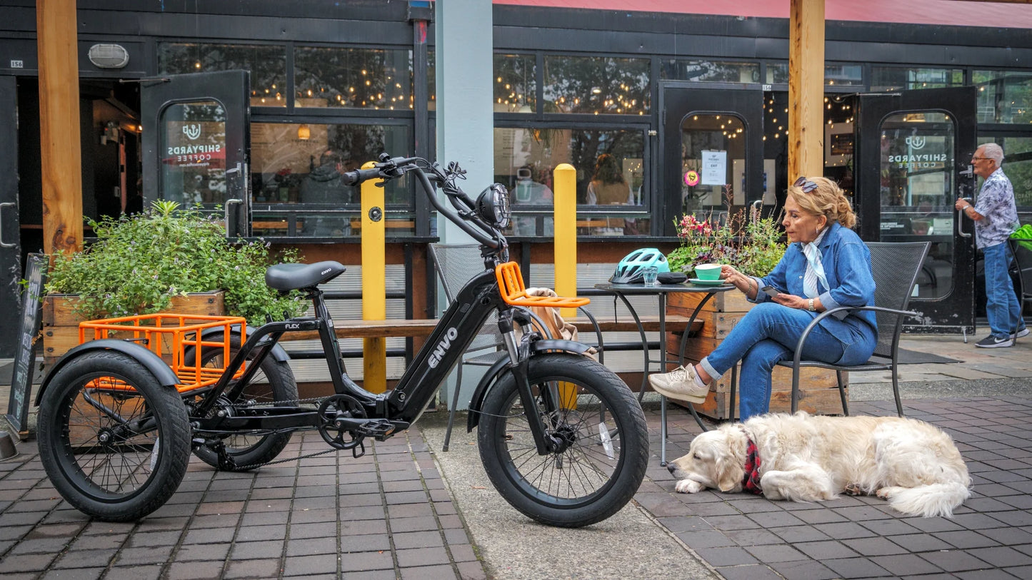 ENVO Flex Trike — Fat Tire Electric Adult Trike (Foldable, Differential RWD)