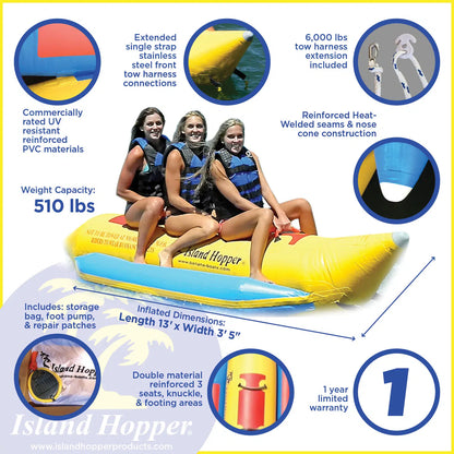 Island Hopper 3 Passenger Banana Boat