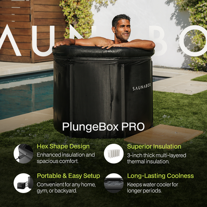 SAUNABOX® Ultimate Recovery Bundle Pro – Infrared Sauna + Cold Plunge Kit