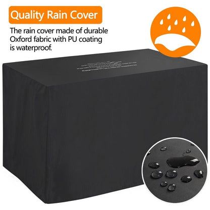 43″ Outdoor Patio Propane Gas Fire Pit Table – 50,000 BTU, Tempered Glass Top & CSA Certified