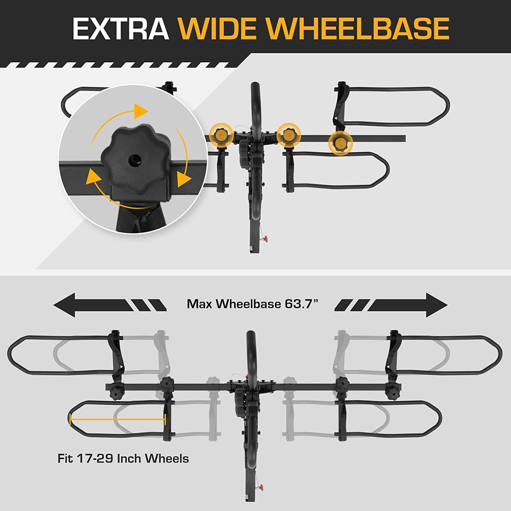 JupiterBike Rugged Dual eBike Carrying Rack – Hitch Mounted