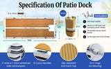 Island Hopper Elite Class Patio Dock 15' x 6' Floating Platform