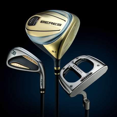 HONMA x Bugatti 4-Star Super Premium Golf Set with clubs and cart bag