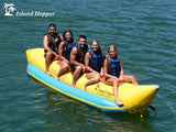 Island Hopper 5 Person Inflatable Banana Boat Towable Tube