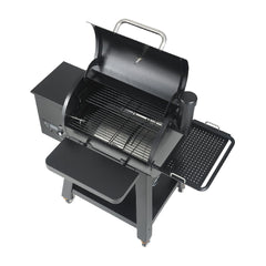 53" Heavy Duty Portable Wood Pellet BBQ Grill With Cart