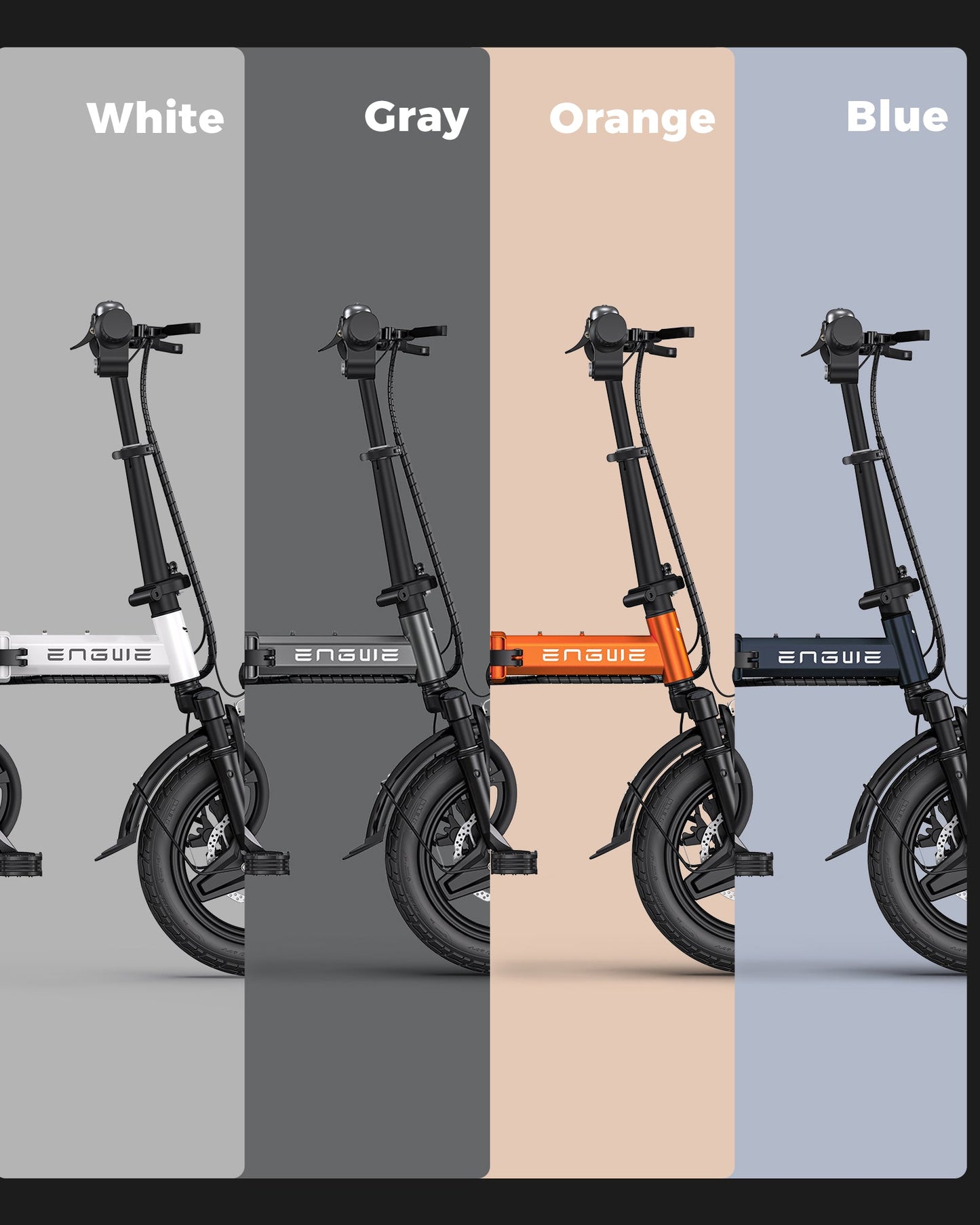 Engwe T14 Mini Folding E-Bike – 350W Motor, 33km/h Speed, Compact Urban Commuter