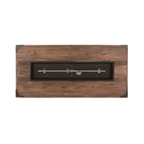 56" Outdoor 50K BTU Wood Pattern Rectangle Gas Burning Fire Pit (SAK43681)