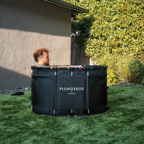SaunaBox PlungeBox XL lay-flat portable cold plunge tub
