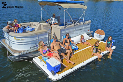 Island Hopper Elite Class Patio Dock 15' x 6' Floating Platform