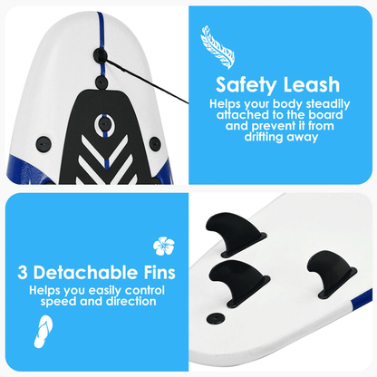 6' Inflatable Blow Up Stand Up Paddle SUP Surfboard (SAK94461)